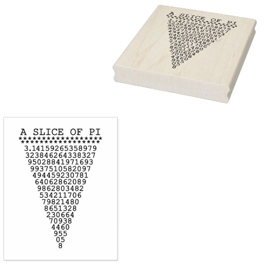 Tampons Encreurs Une tranche de Pi (Tamponné)
