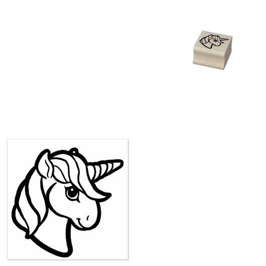 Tampons Encreurs Unicorne arc-en-ciel (Tamponné)