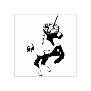 Tampons Encreurs "Unicorne de vacances" Timbre en caoutchouc de Noë