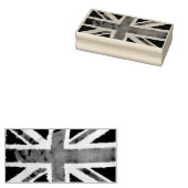 Tampons Encreurs UNION JACK FLAG grunge + votre idée (Tamponné)