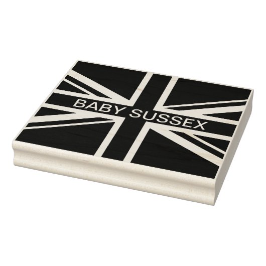 Tampons Encreurs Union Jack Flag Royaume-Uni Nom monogramme (Tampon)