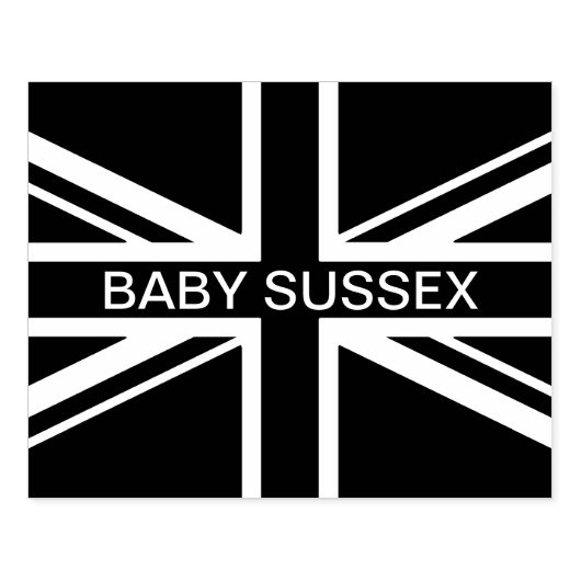 Tampons Encreurs Union Jack Flag Royaume-Uni Nom monogramme (Impression)