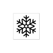 Tampons Encreurs Unique Snowflake Mark Wooden Rubber Stamp (Impression)