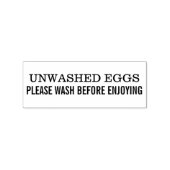 Tampons Encreurs Unwashed Eggs Please Wash Before Enjoying Chicken (Impression)
