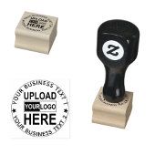 Tampons Encreurs Upload Logo Stamp. Custom Small Business Font Seal