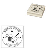 Tampons Encreurs Ustensiles de couture faits main avec amour, (Tamponné)