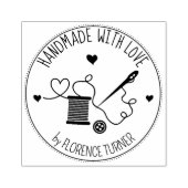 Tampons Encreurs Ustensiles de couture faits main avec amour, (Impression)