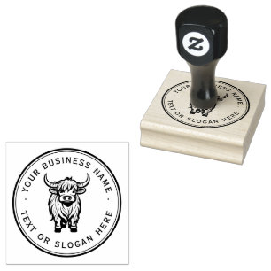 Tampons Encreurs vache Custom Business Logo Grand