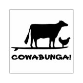 Tampons Encreurs Vache de surf et poulet Cowabunga drôle (Impression)