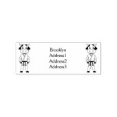 Tampons Encreurs Vache mignonne en combinaison kung fu (Impression)