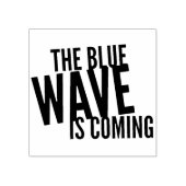 Tampons Encreurs Vague bleue 2" x 2" Timbre en caoutchouc (Impression)
