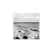 Tampons Encreurs Vagues Et Bateaux De Pêche Sur L'Océan, (Impression)