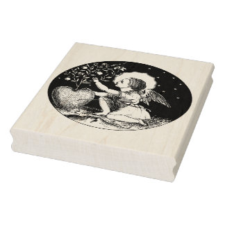 Tampons Encreurs Valentine Cherub Angel Cupid avec Timbre de Coeur