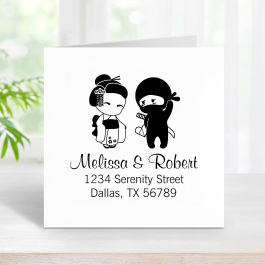 Tampons Encreurs Valentine Ninja et Geisha Adresse