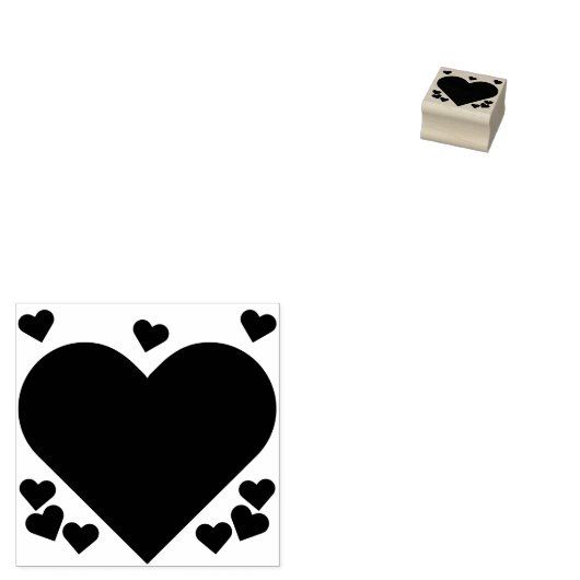 Tampons Encreurs Valentines Day Amour Coeurs mignons do-it-yourself (Tamponné)