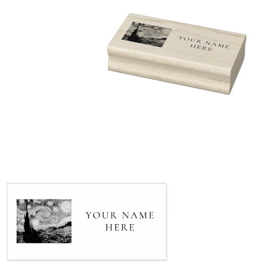 TAMPONS ENCREURS VAN GOGH "STARRY NIGHT" RETOUR ADRESSE ÉTIQUETTE D (Tamponné)