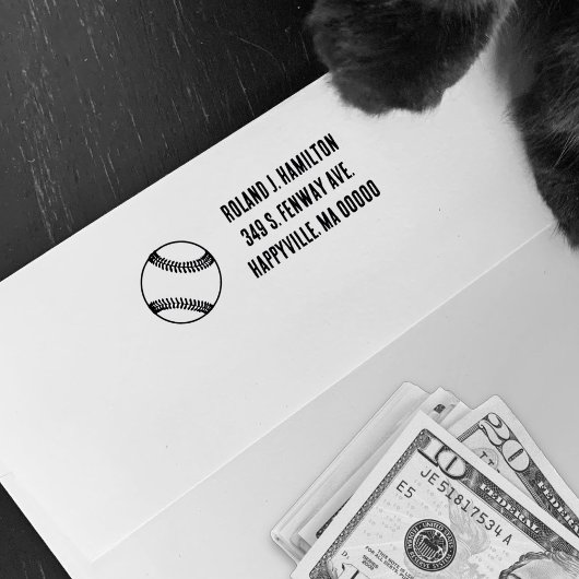 Tampons Encreurs Ventilateur de baseball Adresse de retour Timbre e