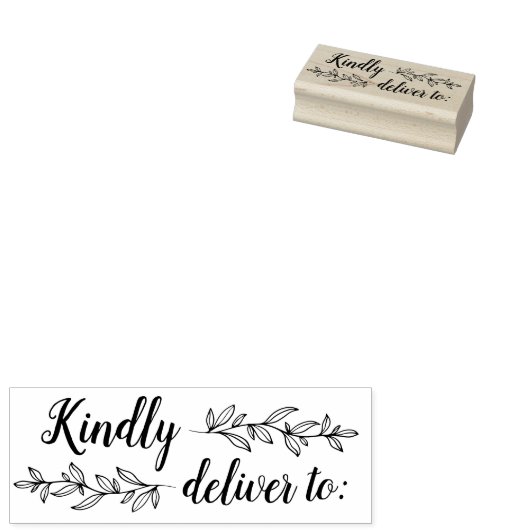 Tampons Encreurs Verdure & Script Offrez-Vous Un Timbre En Caoutcho (Tamponné)