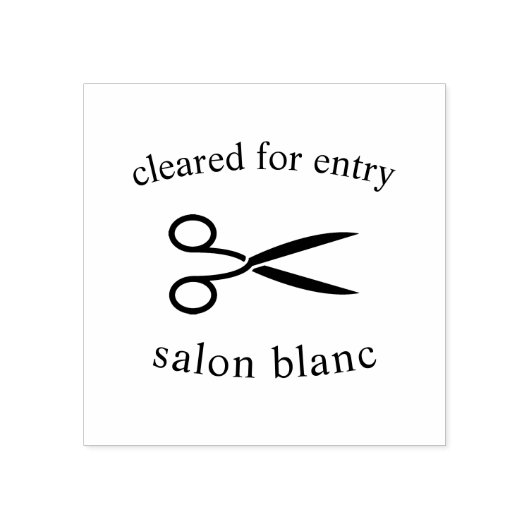 Tampons Encreurs Vérification de la température du salon de coiffur (Impression)