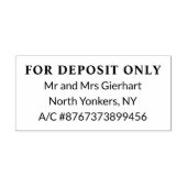 Tampons Encreurs Vérifier L'Approbation Pour Le Dépôt Seulement Mod (Impression)