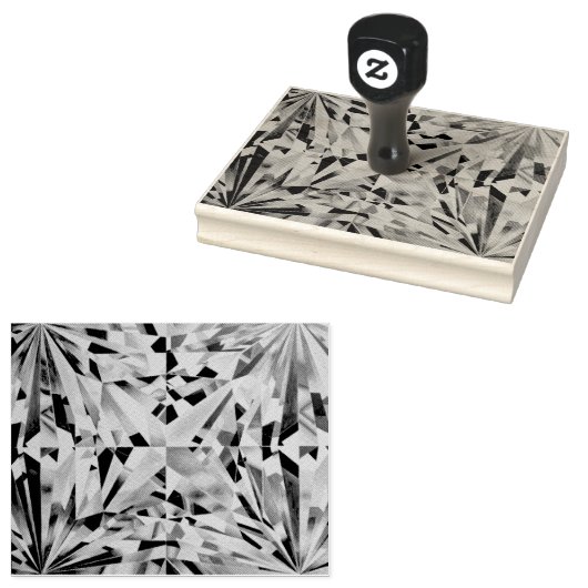 Tampons Encreurs Verre Diamant 4" x 5" Timbre en caoutchouc (Tamponné)