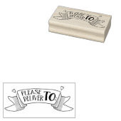 Tampons Encreurs Veuillez Fournir À L'Enveloppe Bannière D'Art (Tamponné)