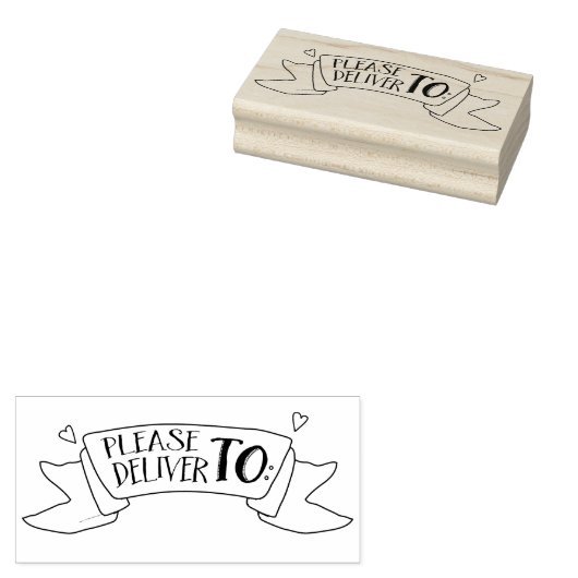 Tampons Encreurs Veuillez Fournir À L'Enveloppe Bannière D'Art (Tamponné)