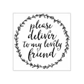 Tampons Encreurs Veuillez livrer à mon aimable ami Enveloppe Art (Impression)