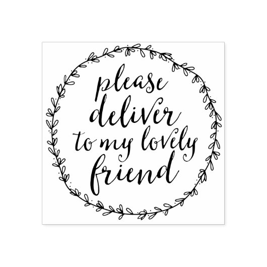 Tampons Encreurs Veuillez livrer à mon aimable ami Enveloppe Art (Impression)