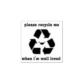 Tampons Encreurs Veuillez me recycler le timbre mignon (Impression)