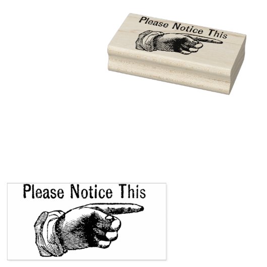 Tampons Encreurs Veuillez noter cette main pointée (Tamponné)