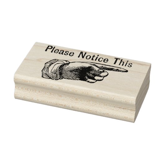 Tampons Encreurs Veuillez noter cette main pointée (Tampon)