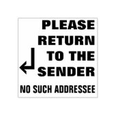 TAMPONS ENCREURS "VEUILLEZ RETOURNER À L'EXPÉDITEUR" "AUCUNE ADRESS (Impression)