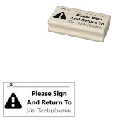 Tampons Encreurs "Veuillez Vous Connecter Et Retourner À" & Nom Per (Tamponné)