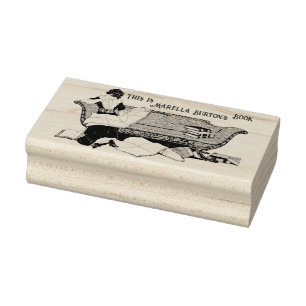Tampons Encreurs Victorian Leisure Book Propriété Nom Timbre