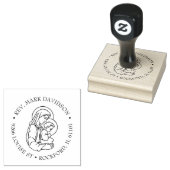 Tampons Encreurs Vierge catholique Marie BébéJésus Religieux (Tamponné)