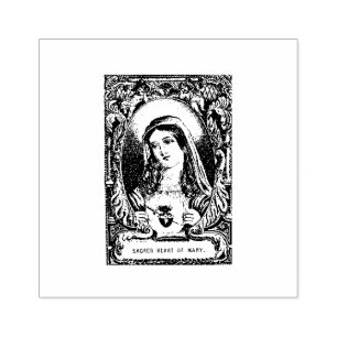 Tampons Encreurs Vierge du Sacré-Coeur Marie Religieuse catholique