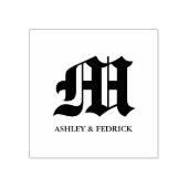 Tampons Encreurs Vieux anglais Monogram Mariée et Mariage de chambr (Impression)