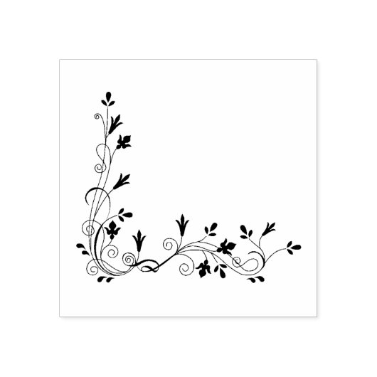 Tampons Encreurs Vins décoratifs et angle Feuille (Impression)