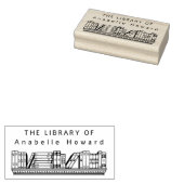 Tampons Encreurs Vintage Bookshelf Simple Custom Library Books (Tamponné)
