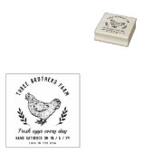 Tampons Encreurs Vintage Botanique Rustique Oeuf Carton Ferme (Tamponné)