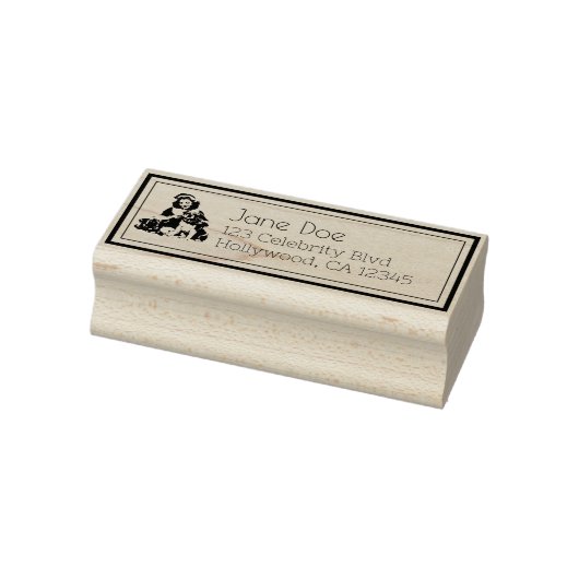 Tampons Encreurs Vintage Christmas Chien Lady Art (Tampon)