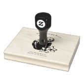 Tampons Encreurs Vintage Cocktail Illustration Rubber Stamp (Tampon)