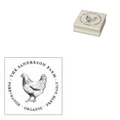 Tampons Encreurs Vintage Family Farm Rustic Egg Carton (Tamponné)