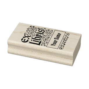 Tampons Encreurs Vintage Floral Personal Ex-Libris Modèle