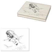 Tampons Encreurs Vintage Français Angel Woman Script français (Tamponné)