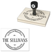 Tampons Encreurs Vintage grande adresse de retour (Tamponné)