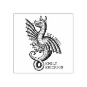 Tampons Encreurs Vintage Imaginaire Dragon, Bibliothèque Ex Libris (Impression)