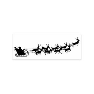 Tampons Encreurs Vintage Père Noël Sleigh et Reinder