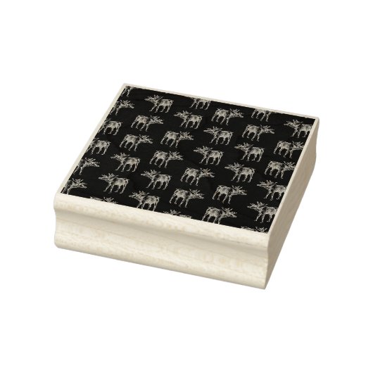 Tampons Encreurs Vintage Reinder Motif Noël & Animaux Noir (Tampon)